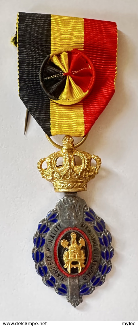 Médaille Décoration Civile. Prévoyance Voorzorg. 1ere Classe. Avec Rosace. Avec écrin. - Professionals / Firms