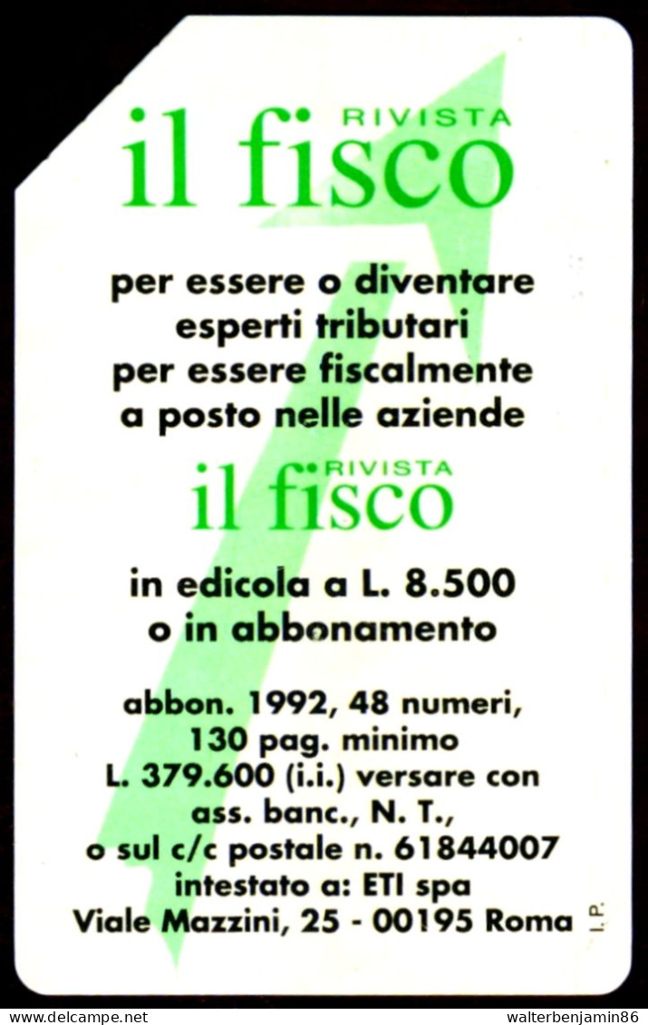 G 185 C&C 2242 SCHEDA USATA IL FISCO VERDE 10.000 L. VARIANTE PUNTI SU OCR E ERRORI - Errori & Varietà