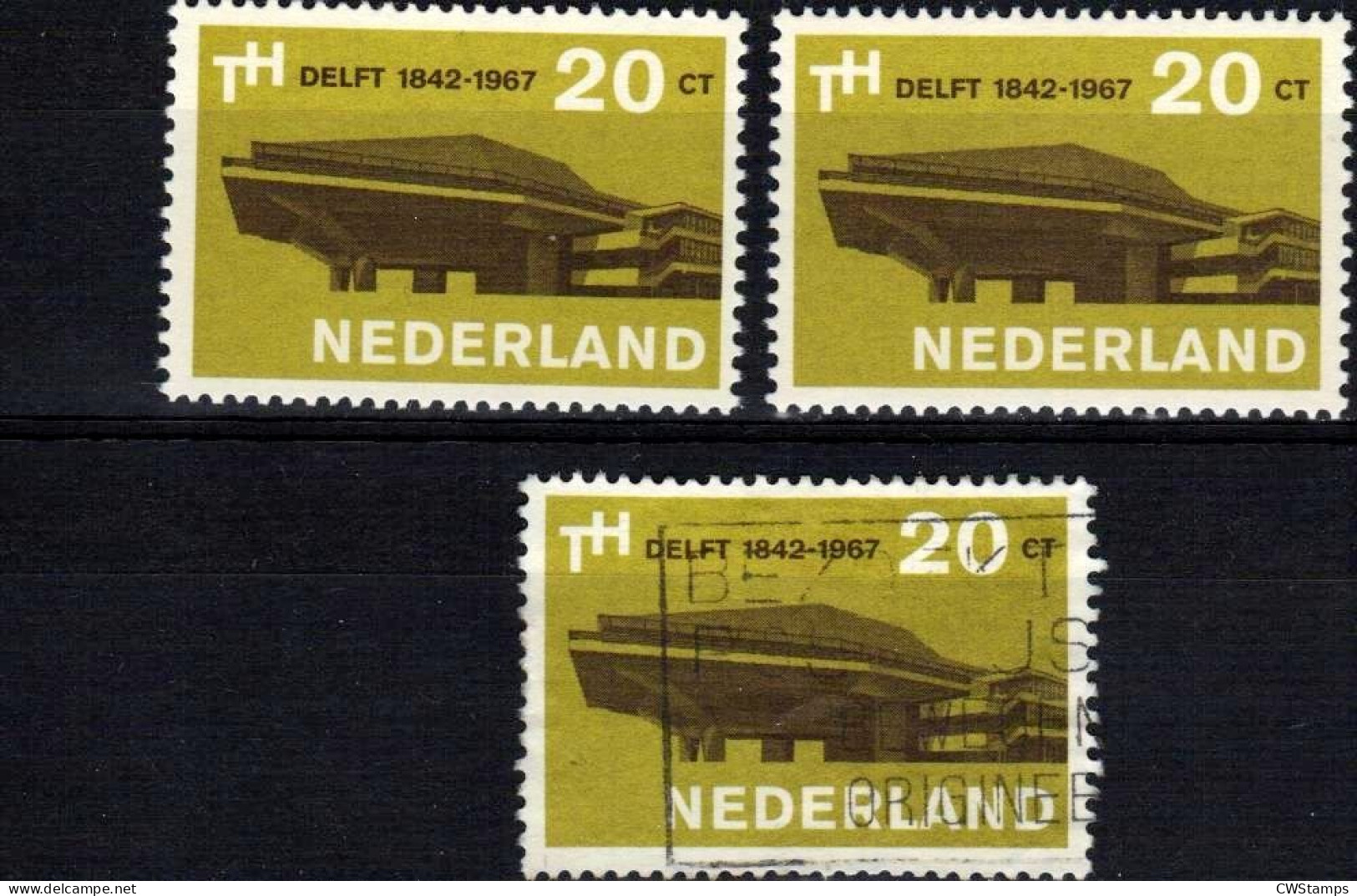 Nederland 1967 NVPH 876 2 X Mnh 1 X Used  See Scan - Autres & Non Classés