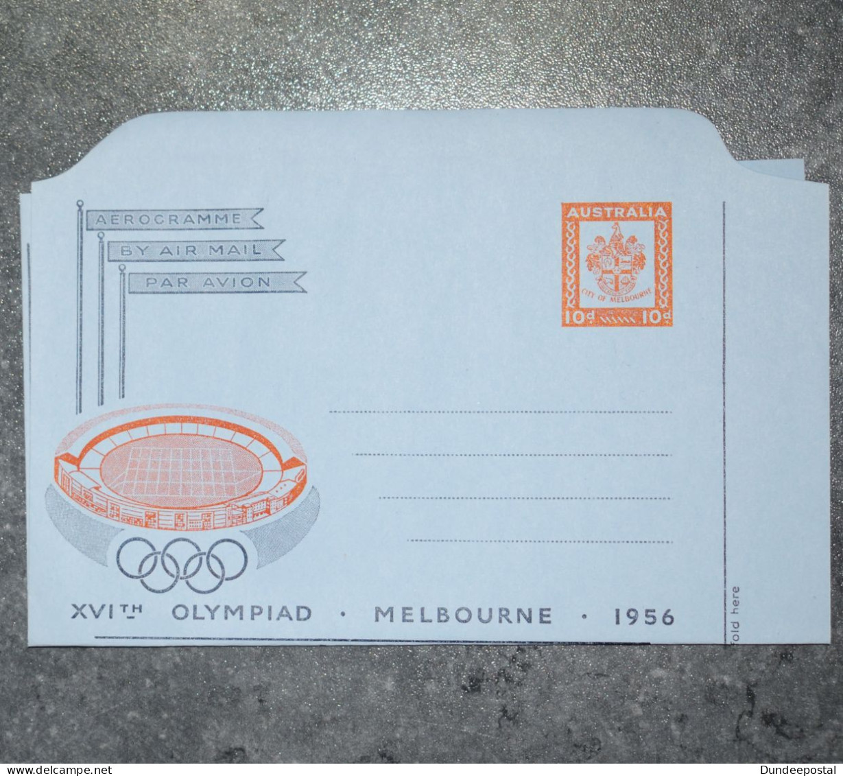 AUSTRALIA  Aerogramme  Olympics 1956  ~~L@@K~~ - Covers & Documents