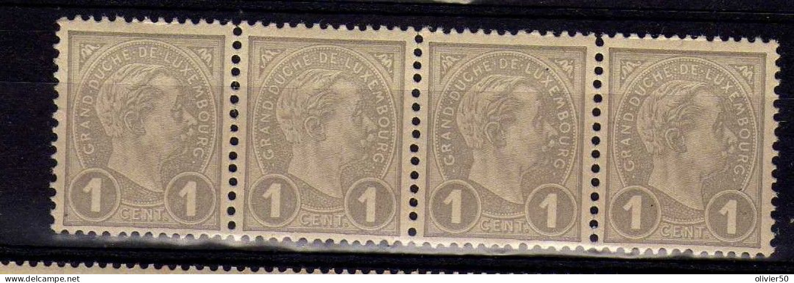 Luxembourg - (1895) - 1 C.  Grand-Duc Adolphe Ier  -  Neufs** - MNH - 1895 Adolphe Rechterzijde