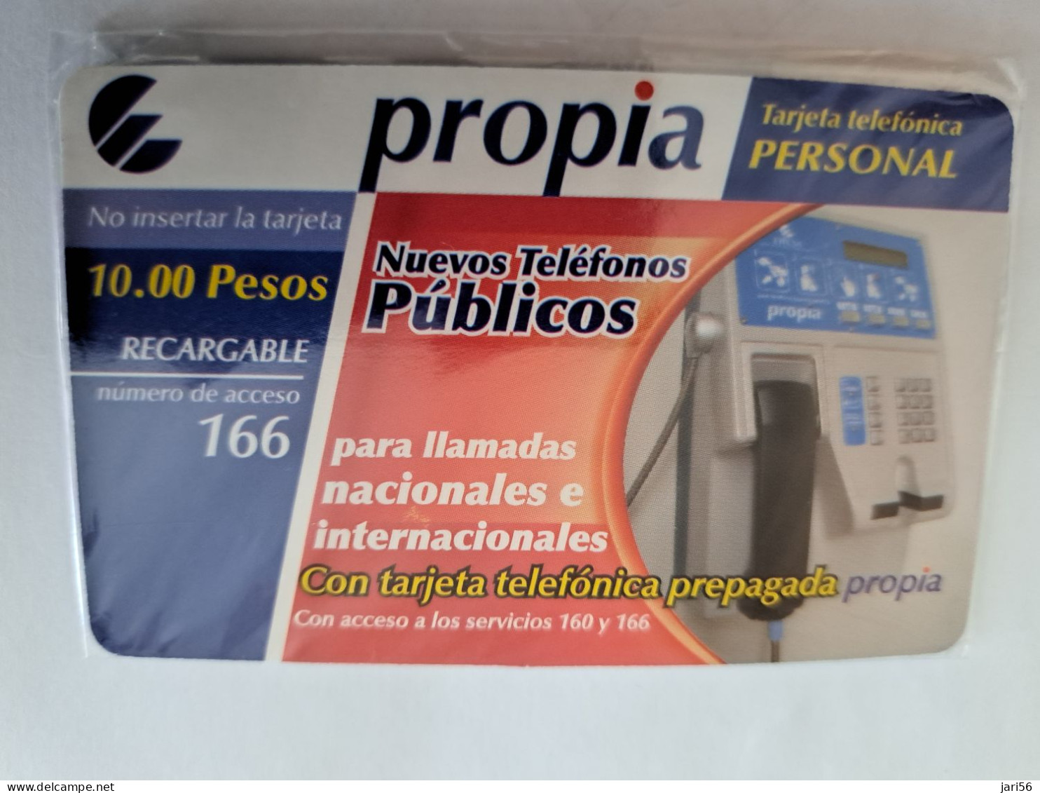 CUBA $10,00 PESOS  PROPIA /TARJETA PERSONAL  / NUEVOS TELEFONOS PUBLICOS     MINT  Card  ** 14076** - Kuba