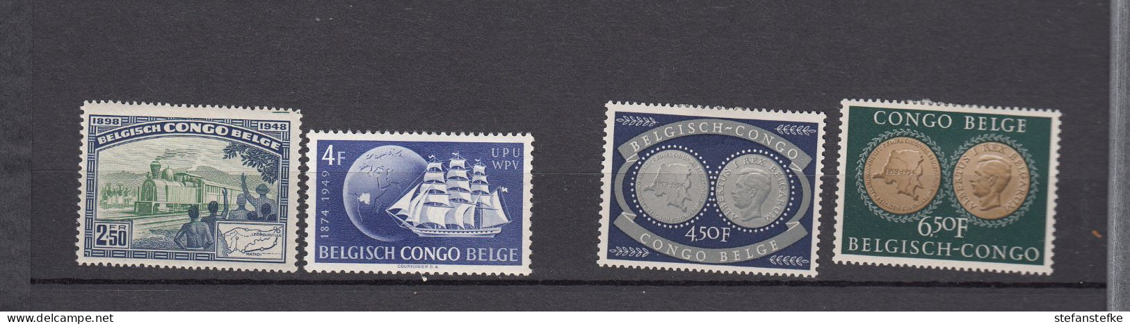 Congo Belge : Ocb Nr: 327 - 328, 296 - 297  * MH  (zie Scan) - Unused Stamps