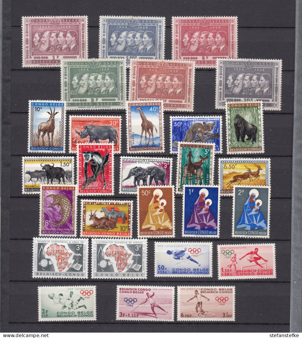 Congo Belge : Ocb Nr: 344 - 371  * MH  (zie Scan) - Unused Stamps