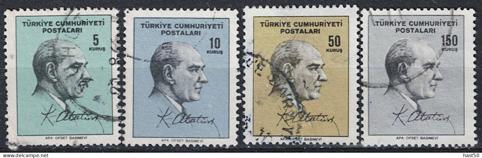 Türkei Turkey Turquie - Atatürk (MiNr: 1976/9) 1965 - Gest Used Obl - Oblitérés