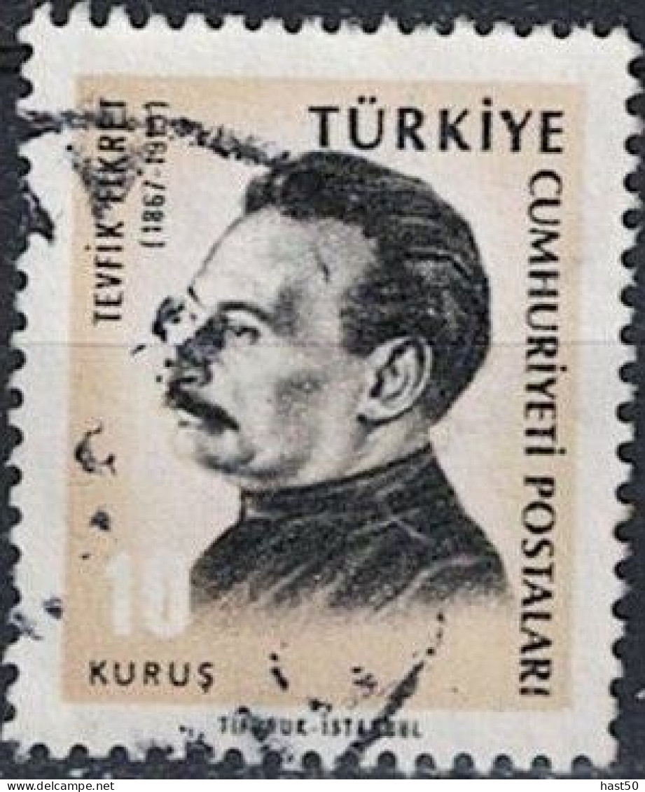 Türkei Turkey Turquie - Tevfik Fikret (MiNr: 1983) 1966 - Gest Used Obl - Used Stamps