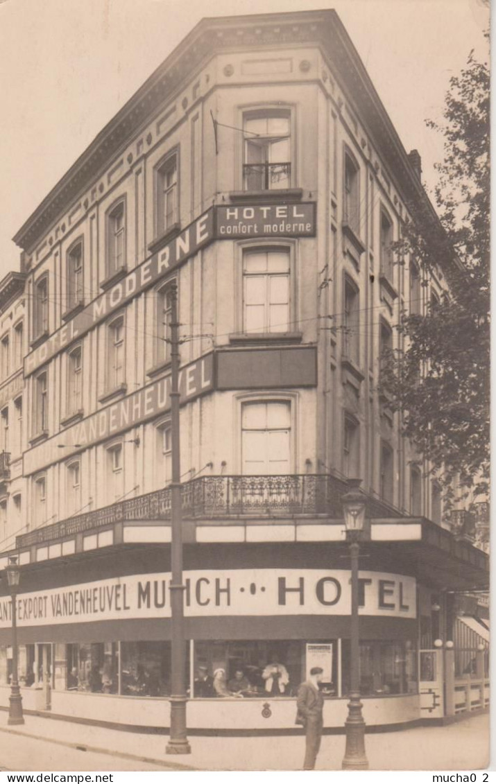 BRUXELLES - HOTEL MODERNE - BLD DU MIDI - EPREUVE DE TIRAGE - Cafés, Hôtels, Restaurants