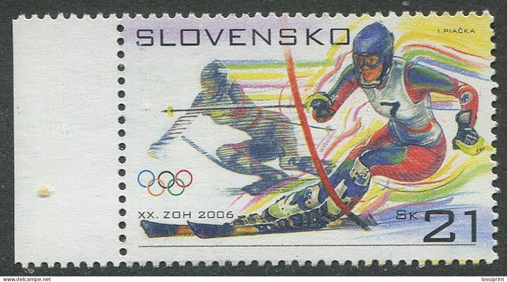 Slovakia:Unused Stamp Torino Olympic Games, 2006, MNH - Winter 2006: Torino