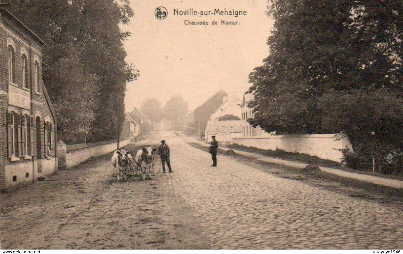 Noville Sur Mehaigne   Rare Chaussée De Namur Animée - Eghezée