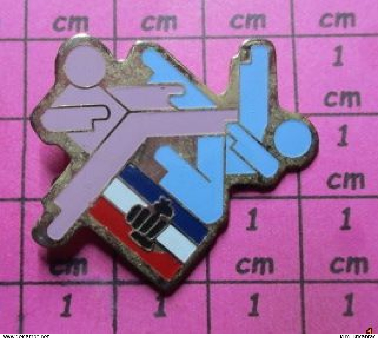 1022 Pin's Pins / Beau Et Rare / SPORTS / JUDO KARATE Grand Pin's - Judo