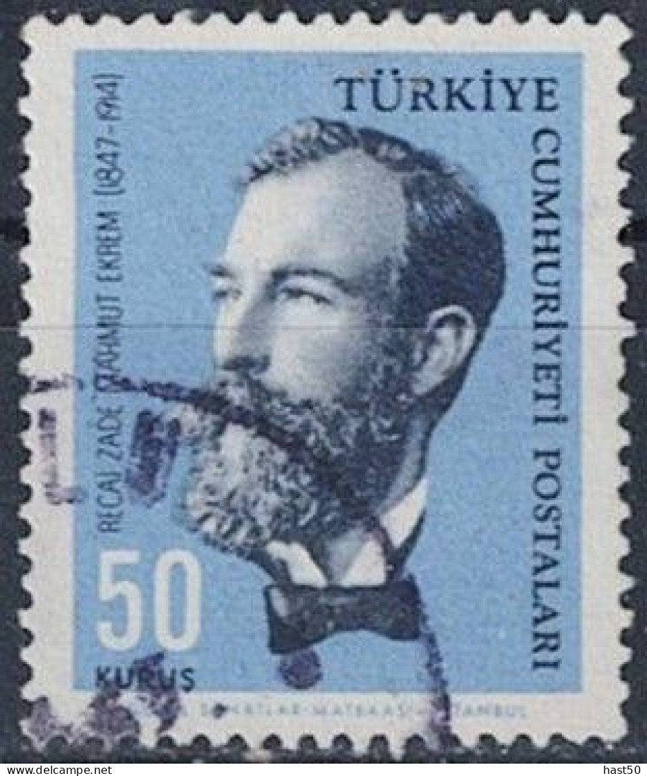 Türkei Turkey Turquie - Recaizade Mahmut Ekrem (MiNr: 1906) 1964 - Gest Used Obl - Gebruikt