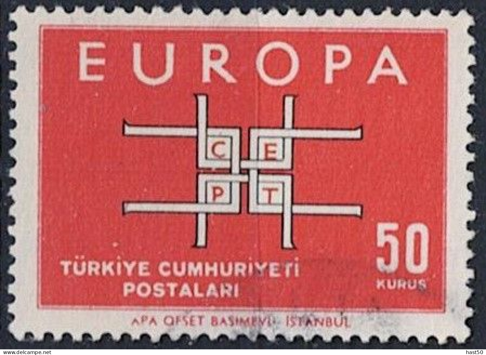 Türkei Turkey Turquie - Europa (MiNr: 1888) 1963 - Gest Used Obl - Gebruikt