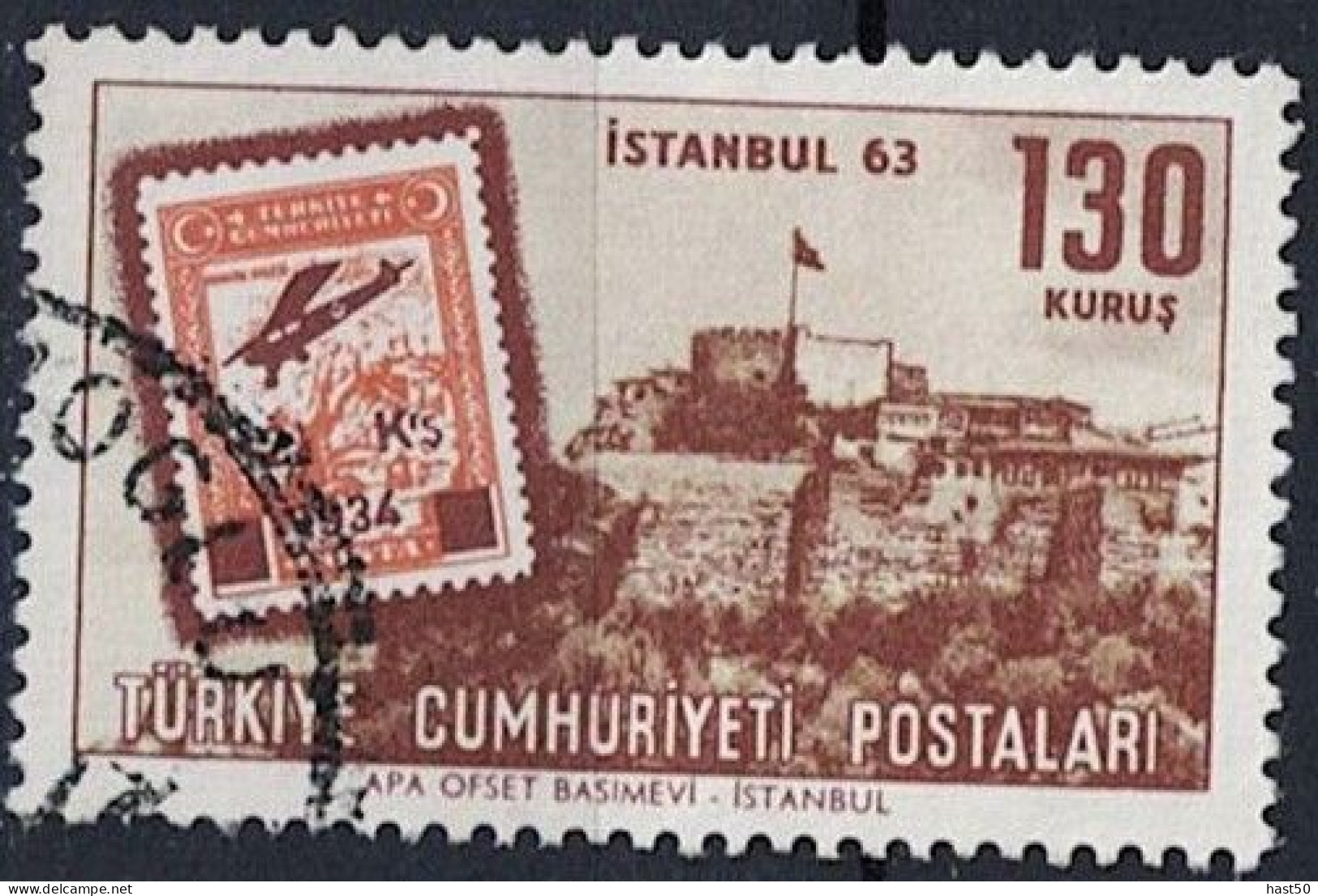 Türkei Turkey Turquie - Briefmarkenausstellung ISTANBUL 63 (MiNr: 1883) 1963 - Gest Used Obl - Gebruikt