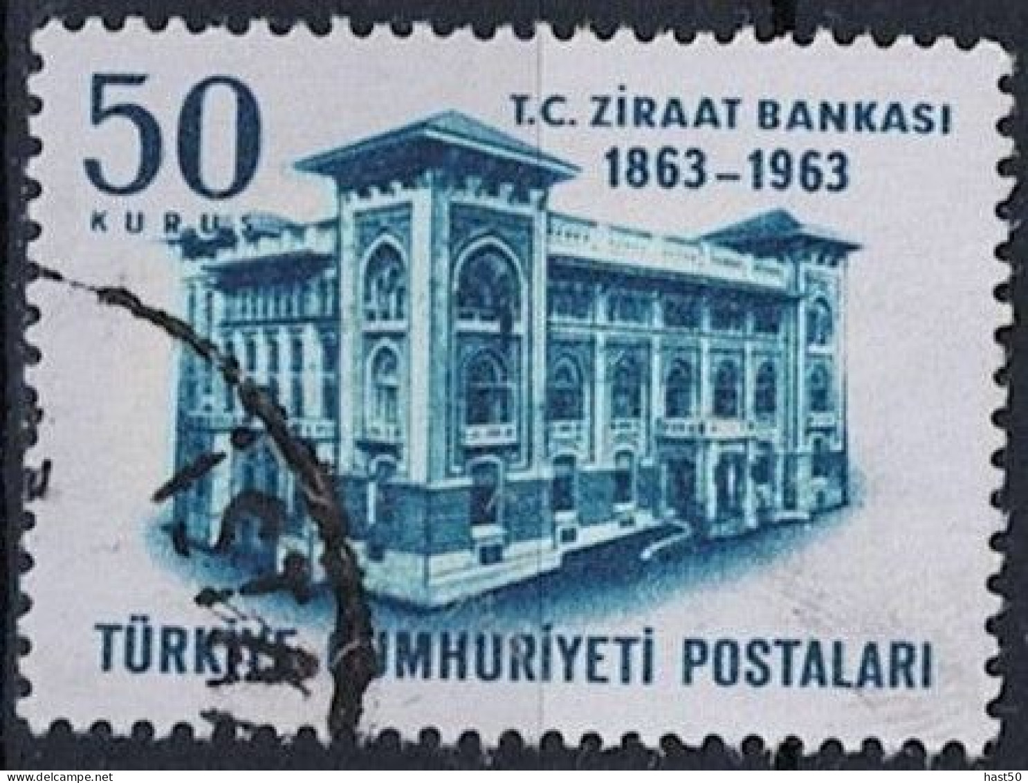 Türkei Turkey Turquie - 100 Jahre Landwirtschaftsbank (MiNr: 1877) 1963 - Gest Used Obl - Gebraucht