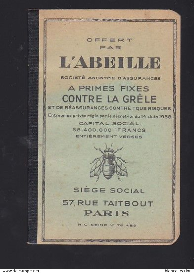 Petit Carnet De Note "publicité L'abeille" ; 40 Pages ; Carnet Neuf Sans Aucunes Inscriptions. 12cm X 8cm - Supplies And Equipment