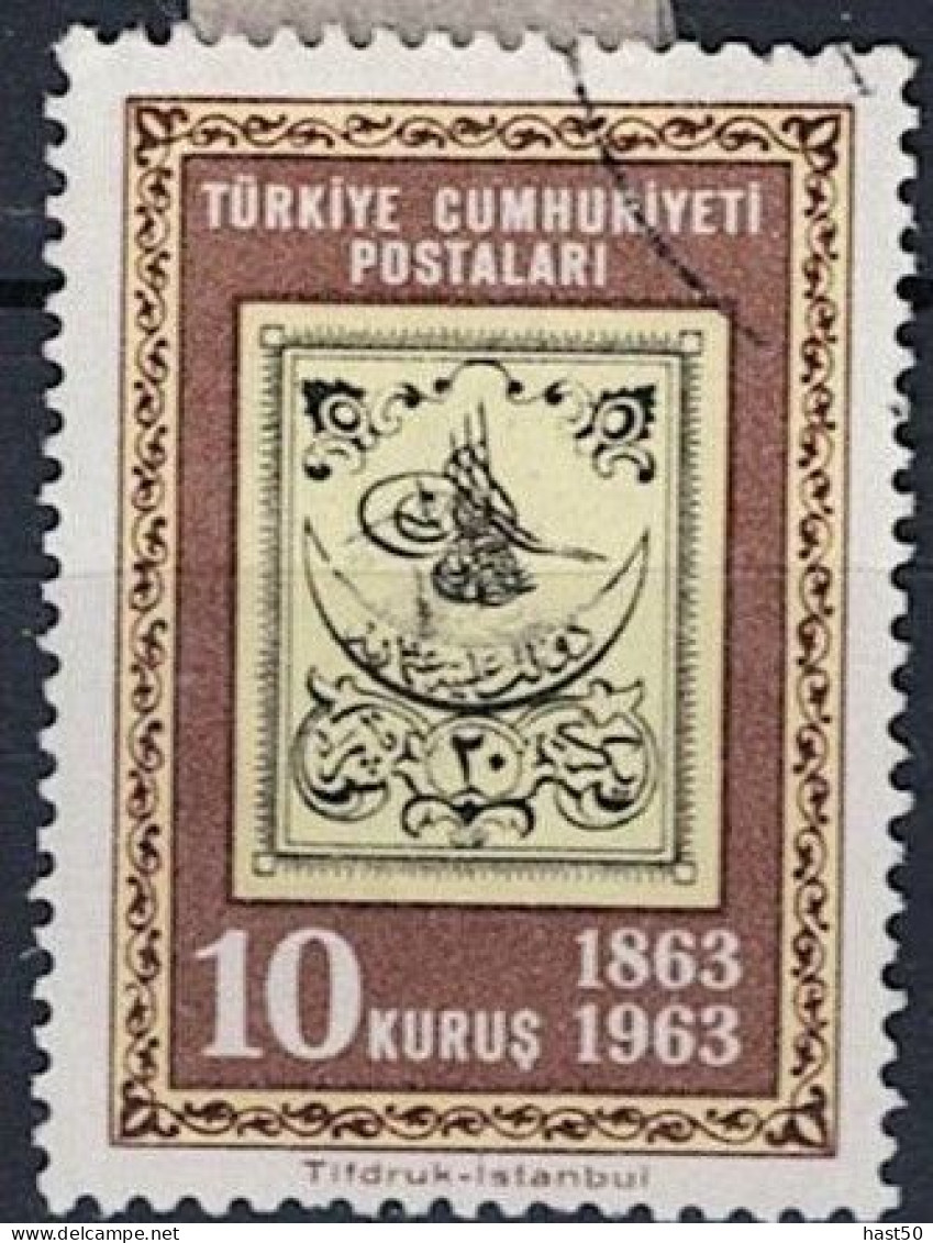 Türkei Turkey Turquie - 100 Jahre Türkische Briefmarke (MiNr: 1850) 1963 - Gest Used Obl - Gebraucht