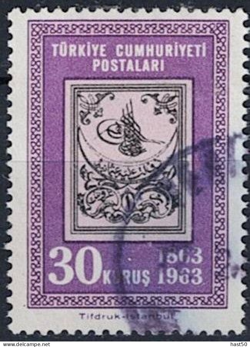 Türkei Turkey Turquie - 100 Jahre Türkische Briefmarke (MiNr: 1851) 1963 - Gest Used Obl - Usati
