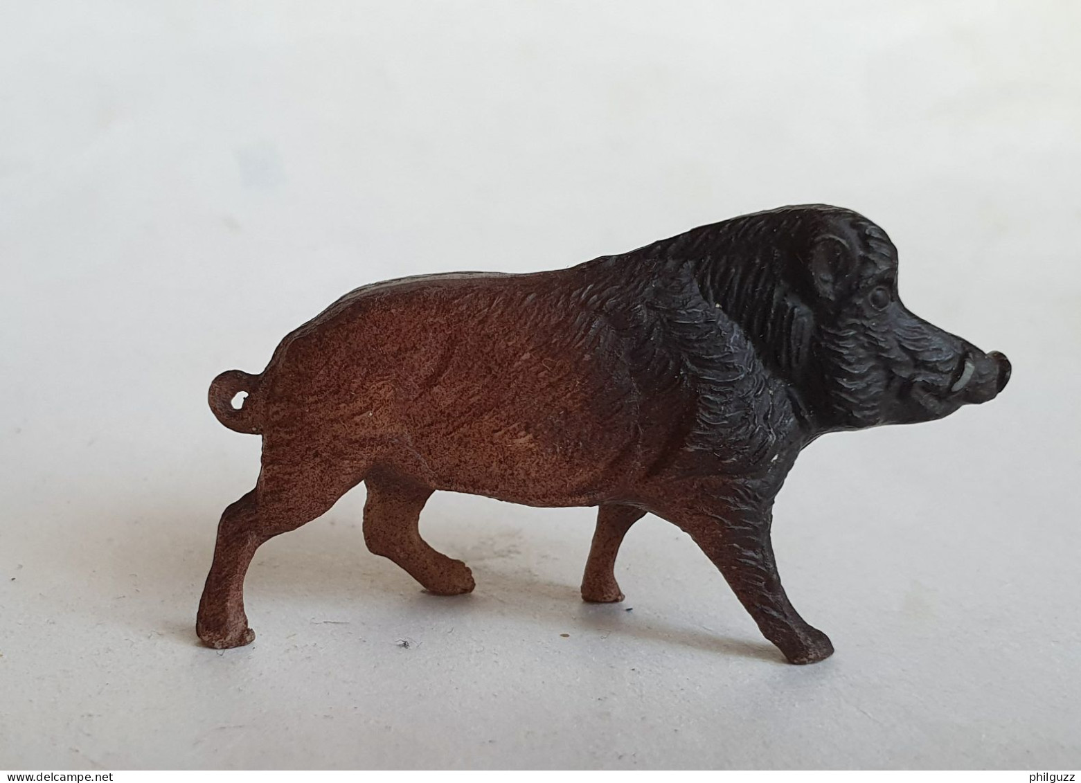 FIGURINE CLAIRET ZOO 72 SANGLIER 1954 - Animaux Animal - Andere & Zonder Classificatie