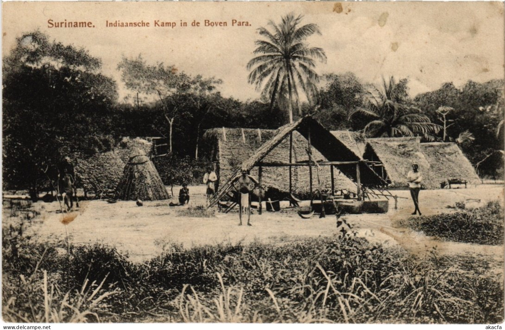 PC INDIAANSCHE KAMP IN DE BOVEN PARA SURINAME (a2961) - Surinam