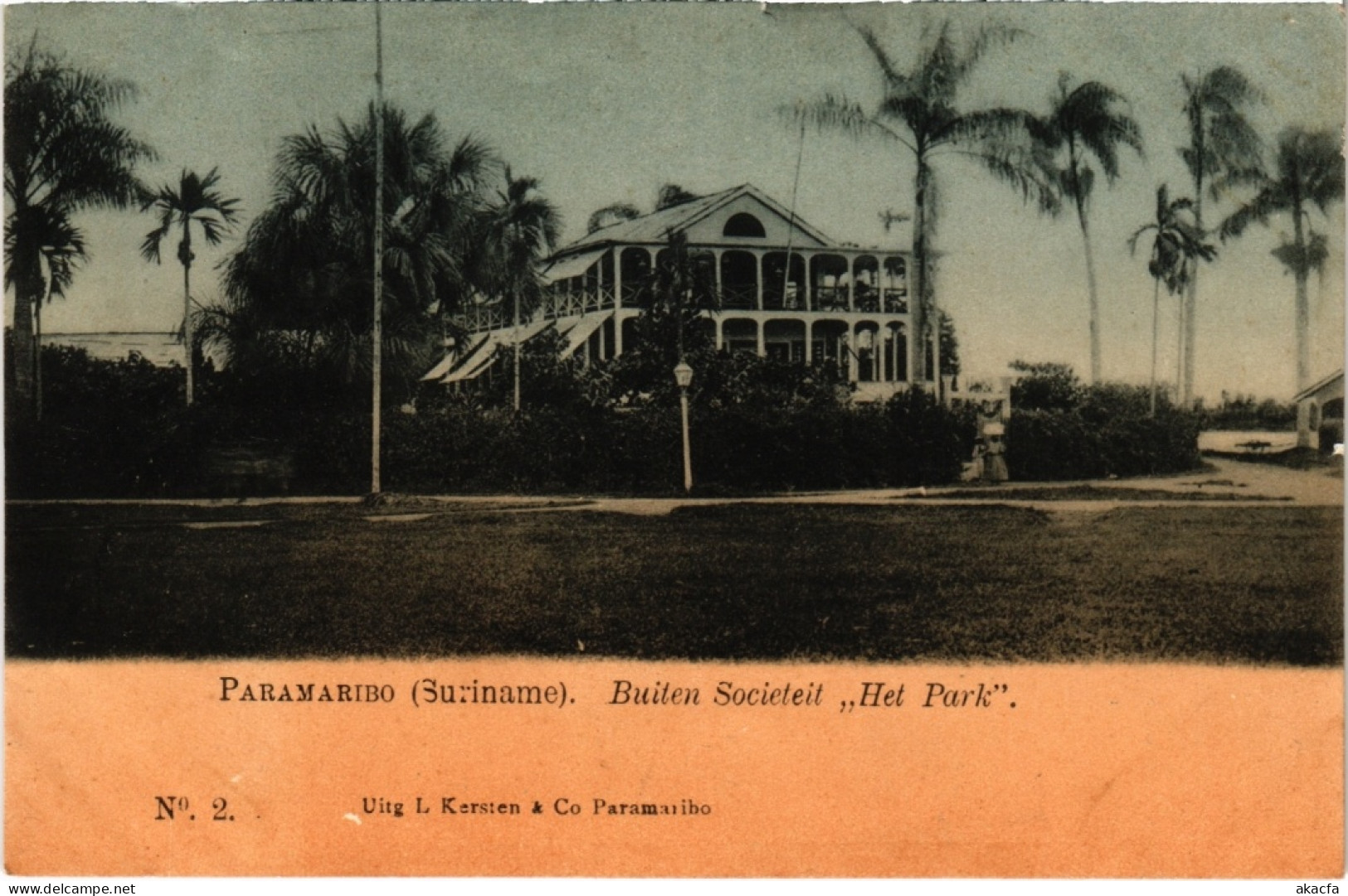 PC PARAMARIBO BUITEN SOCIETEIT HET PARK SURINAME (a2953) - Surinam