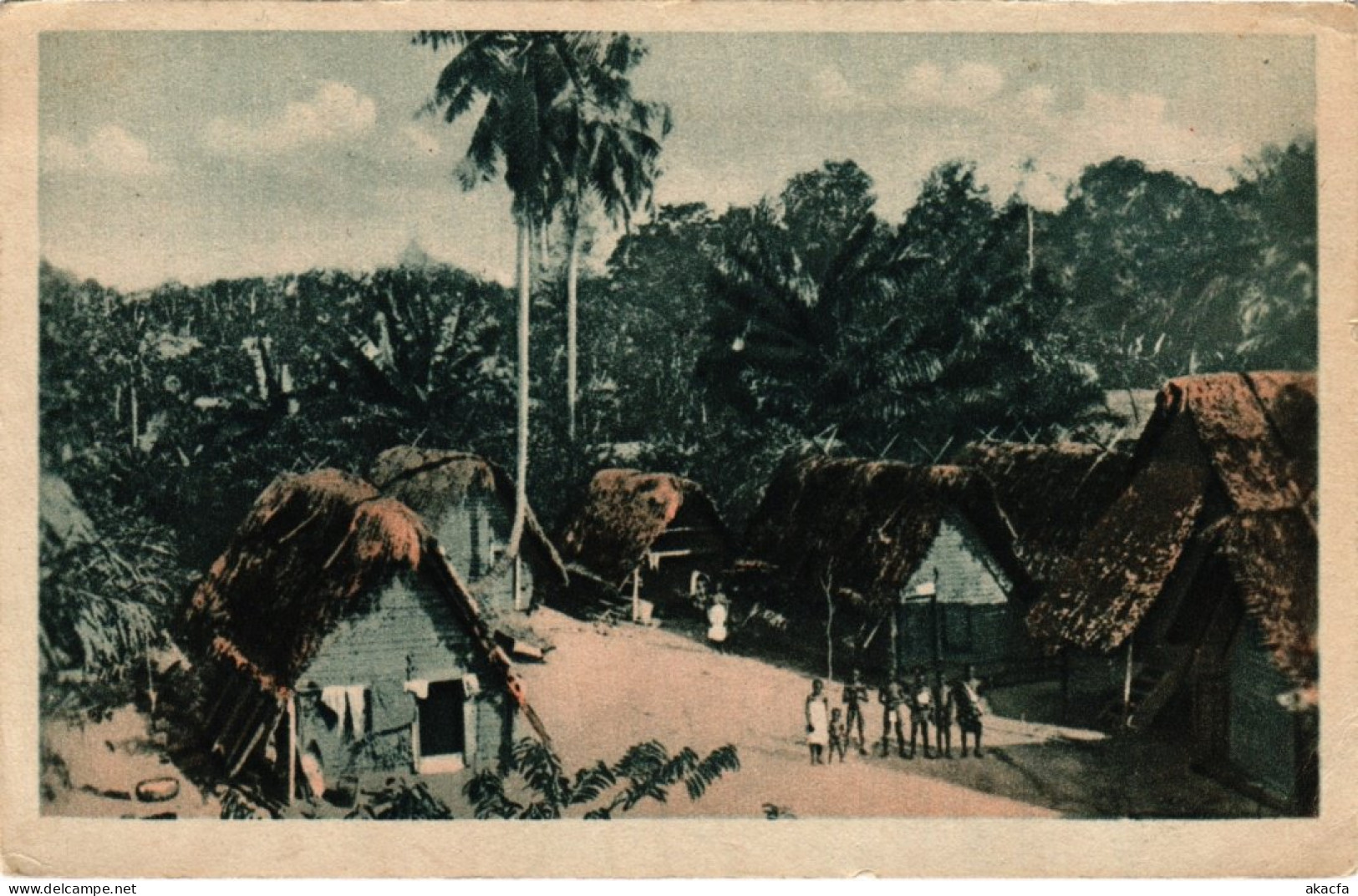 PC SURINAME - KIJKJE IN EEN BOSCHNEGERDORP (a2841) - Surinam