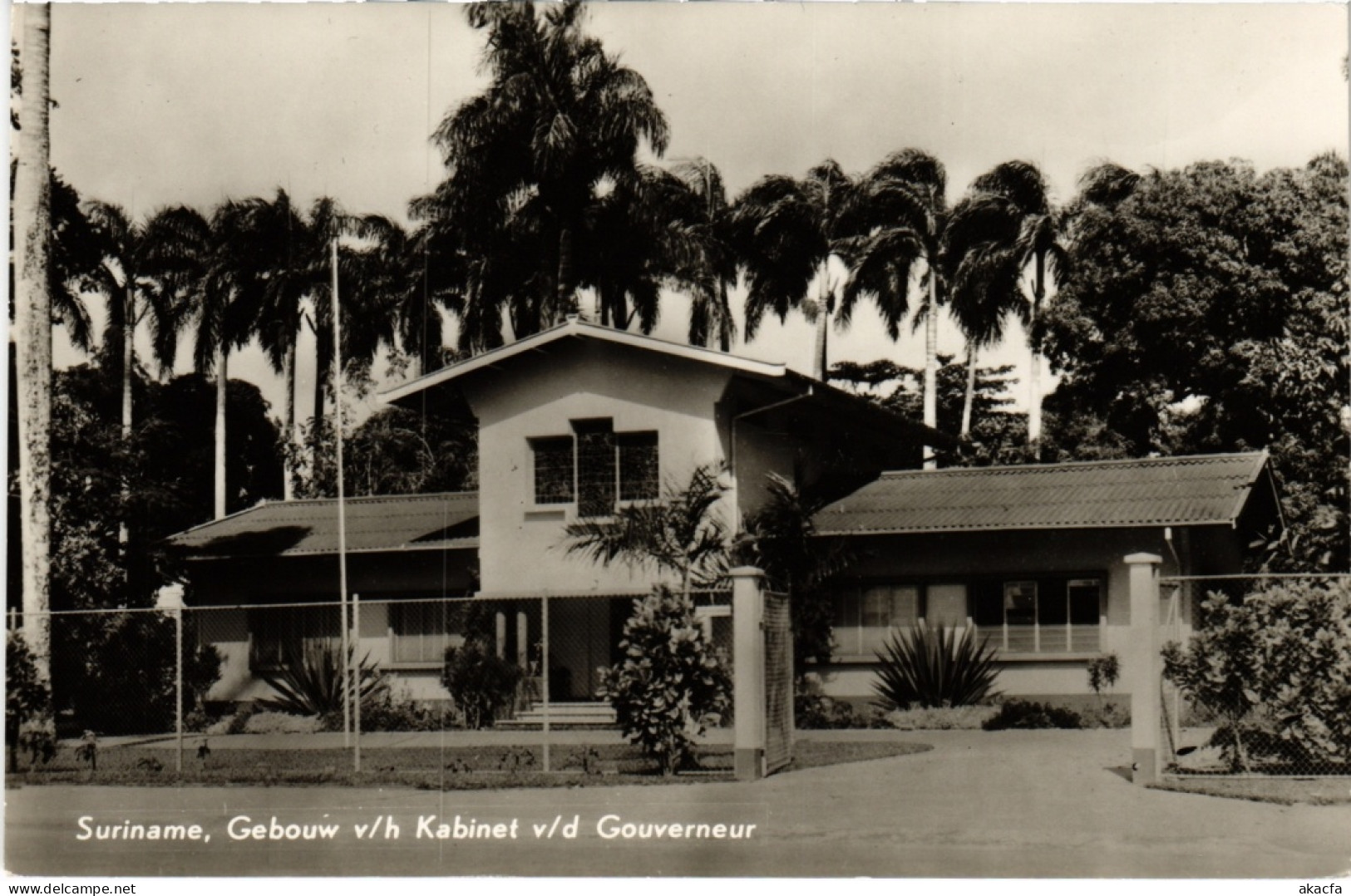 PC SURINAME - GEBOUW V/H KABINET V/D GOUVERNEUR (a2796) - Surinam