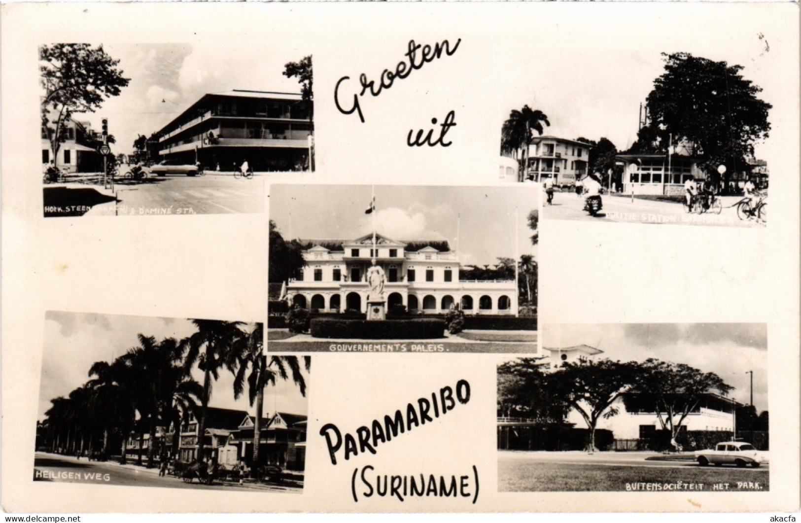 PC SURINAME - GROETEN UIT PARAMARIBO (a2728) - Surinam