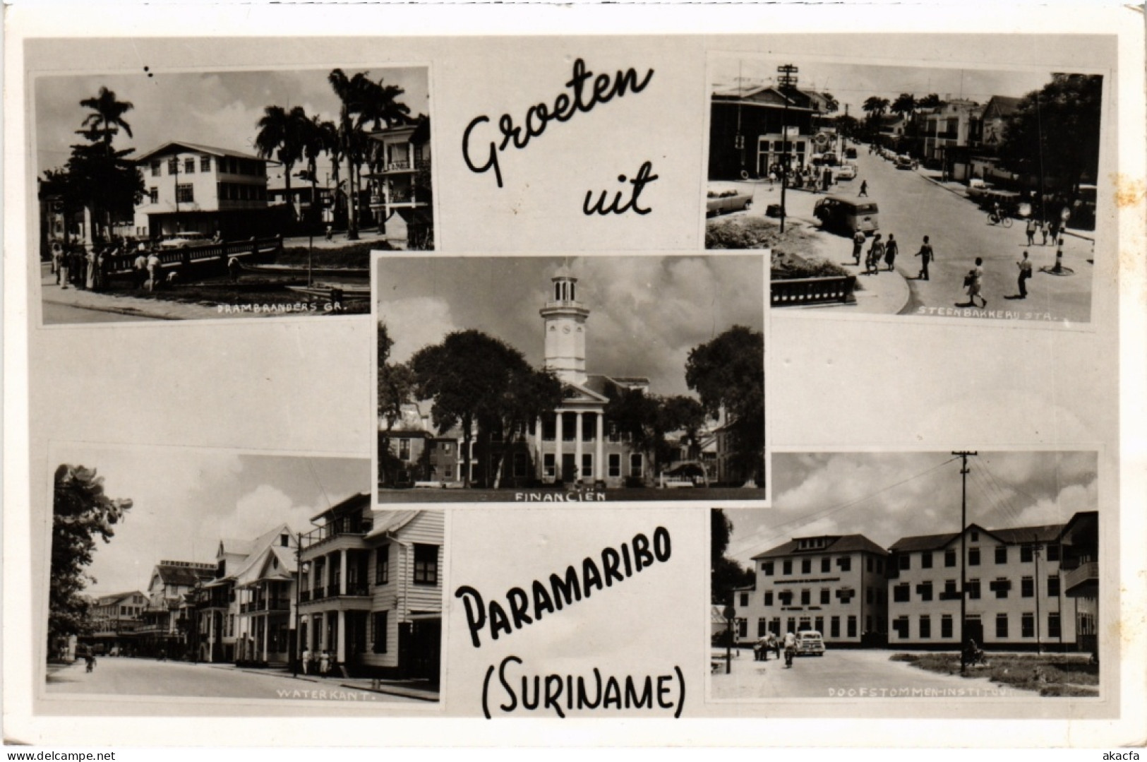 PC SURINAME - GROETEN UIT PARAMARIBO (a2725) - Surinam