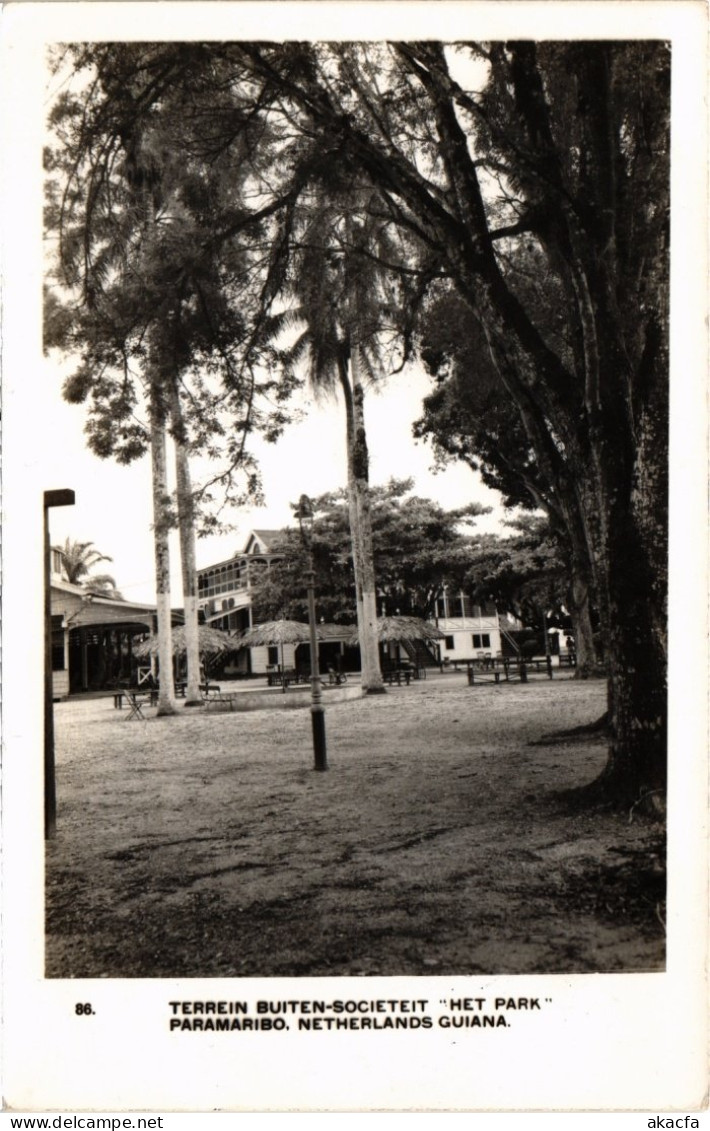 PC SURINAME PARAMARIBO - TERREIN BUITEN-SOCIETEIT HET PARK (a2675) - Surinam