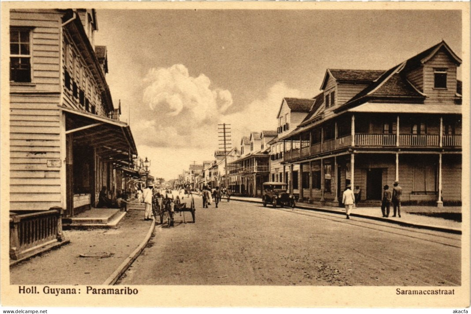 PC SURINAME PARAMARIBO - SARAMACCASTRAAT (a2636) - Surinam