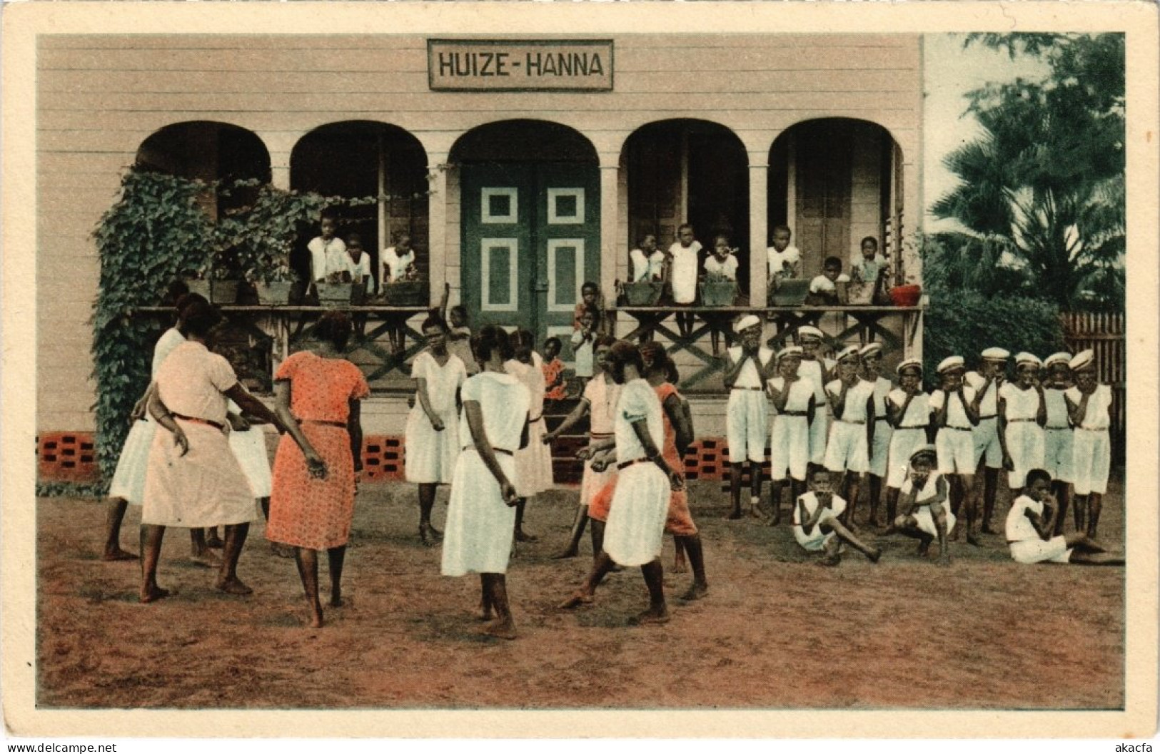 PC SURINAME ONZE KINDERTEHUIZEN - SPEELURTJE IN SARON (a2589) - Surinam