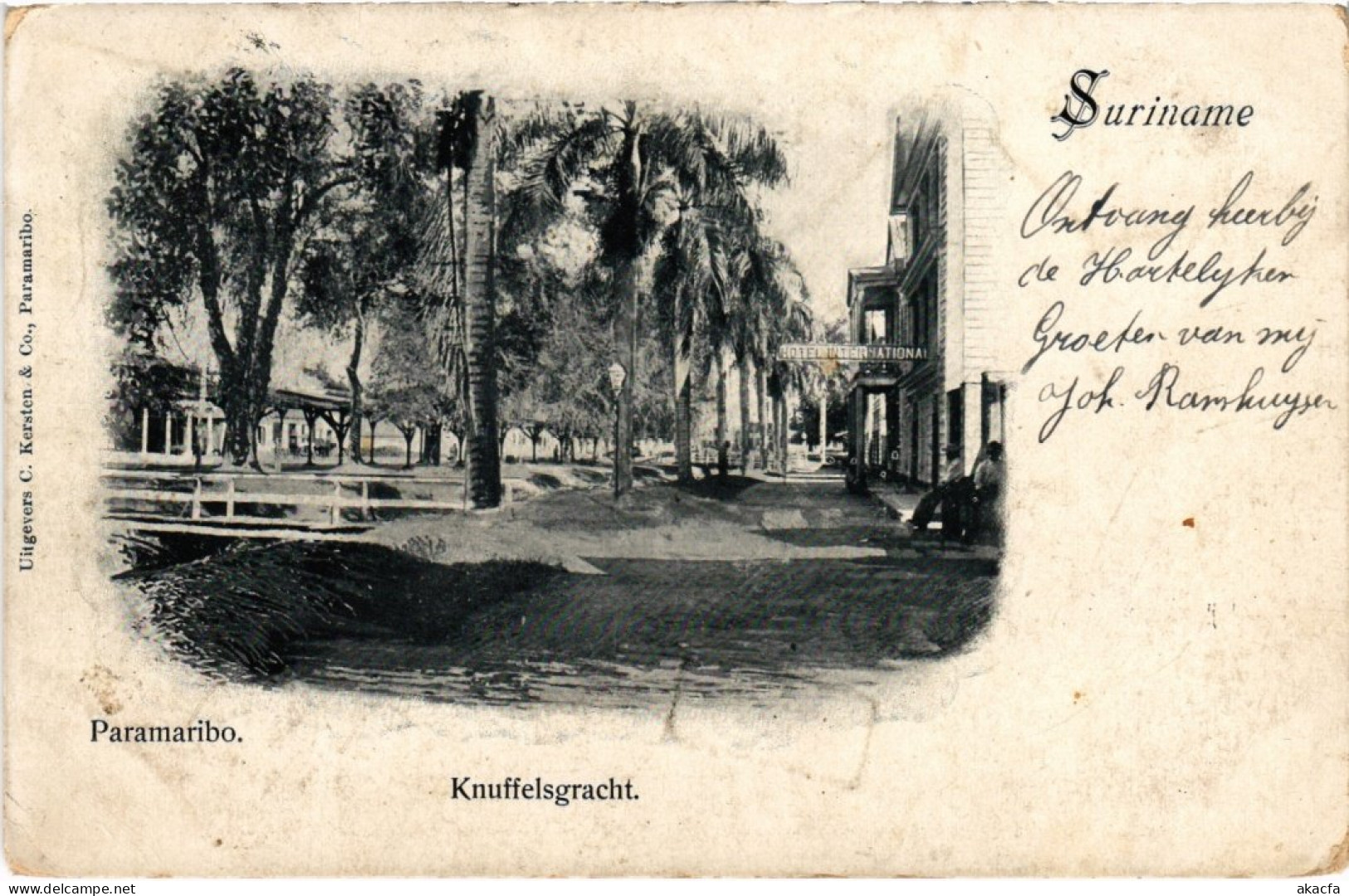 PC SURINAME PARAMARIBO - KNUFFELSGRACHT (a2576) - Surinam