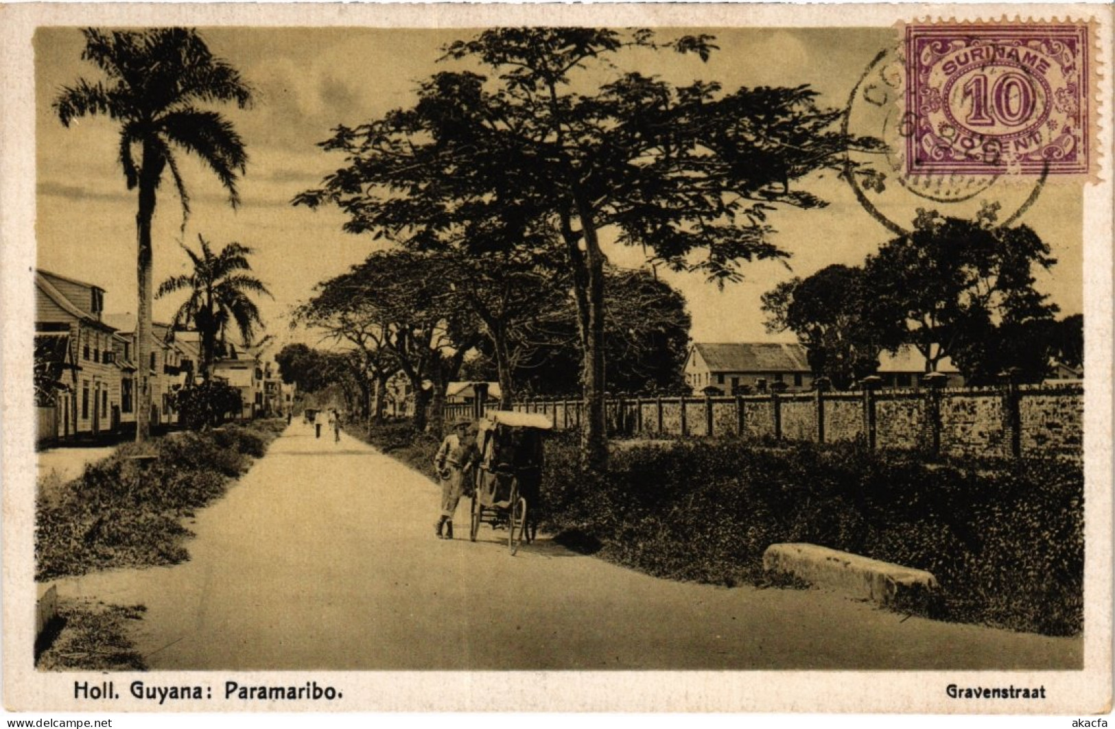 PC SURINAME PARAMARIBO - GRAVENSTRAAT (a2559) - Surinam