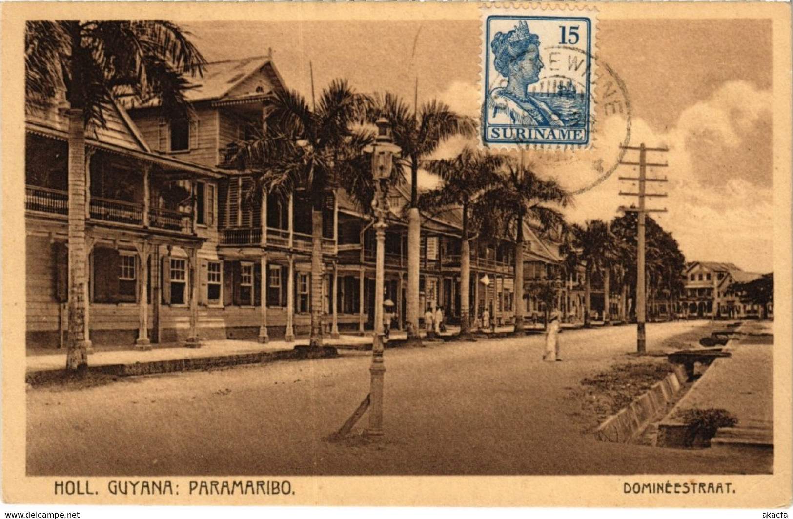 PC SURINAME PARAMARIBO - DOMINÉESTRAAT (a2556) - Surinam