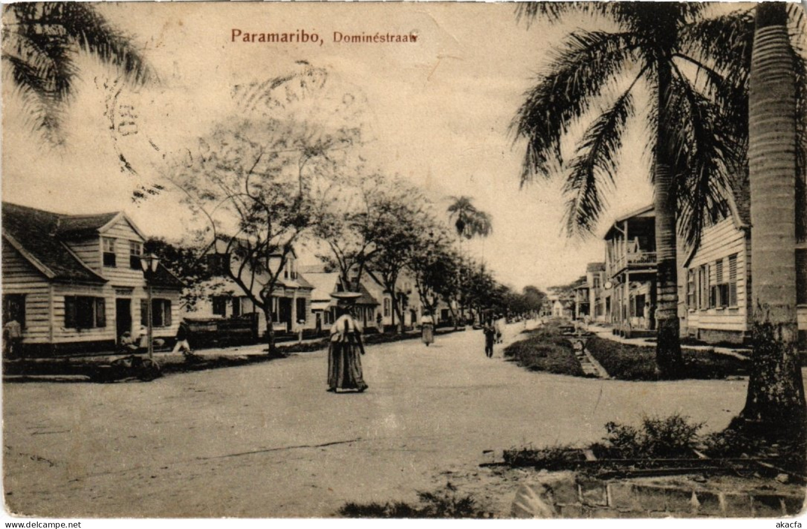 PC SURINAME PARAMARIBO - DOMINÉSTRAAT (a2517) - Surinam