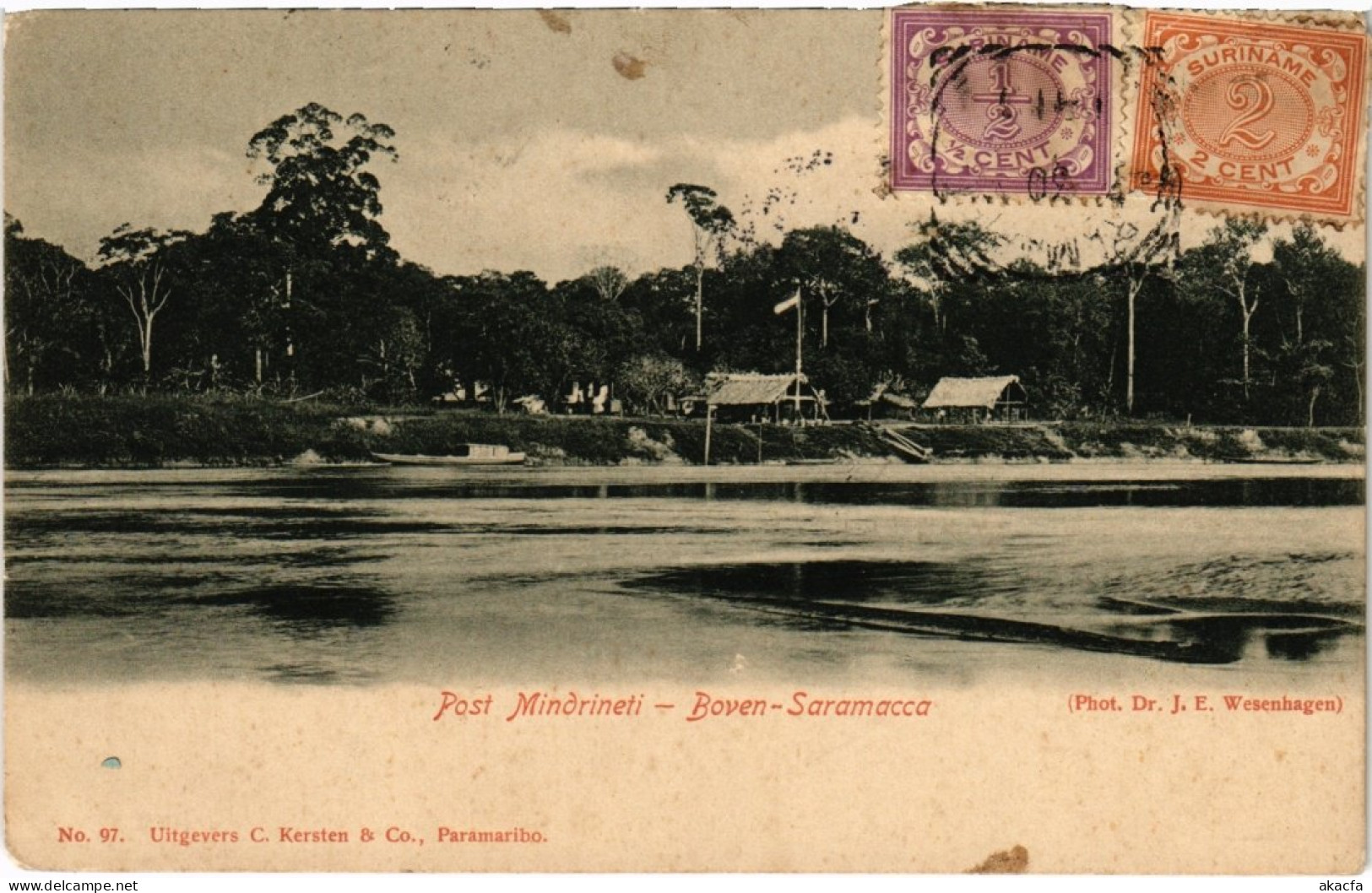 PC SURINAME POST MINDRINETI - BOVEN - SARAMACCA (a2397) - Surinam