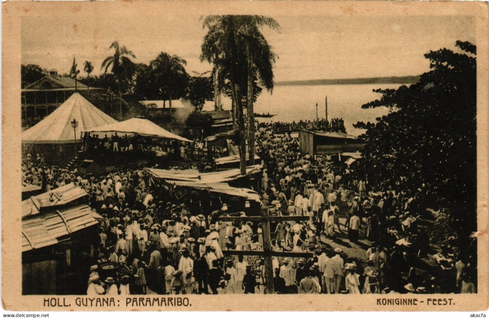 PC SURINAME PARAMARIBO - KONIGINNE - FEEST (a2383) - Surinam