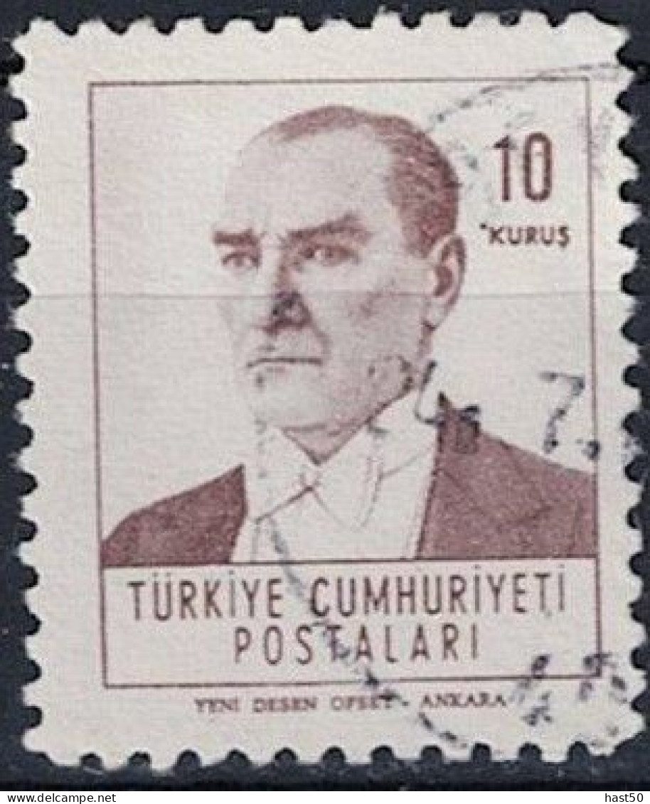 Türkei Turkey Turquie - Atatürk (MiNr: 1816) 1961 - Gest Used Obl - Usados