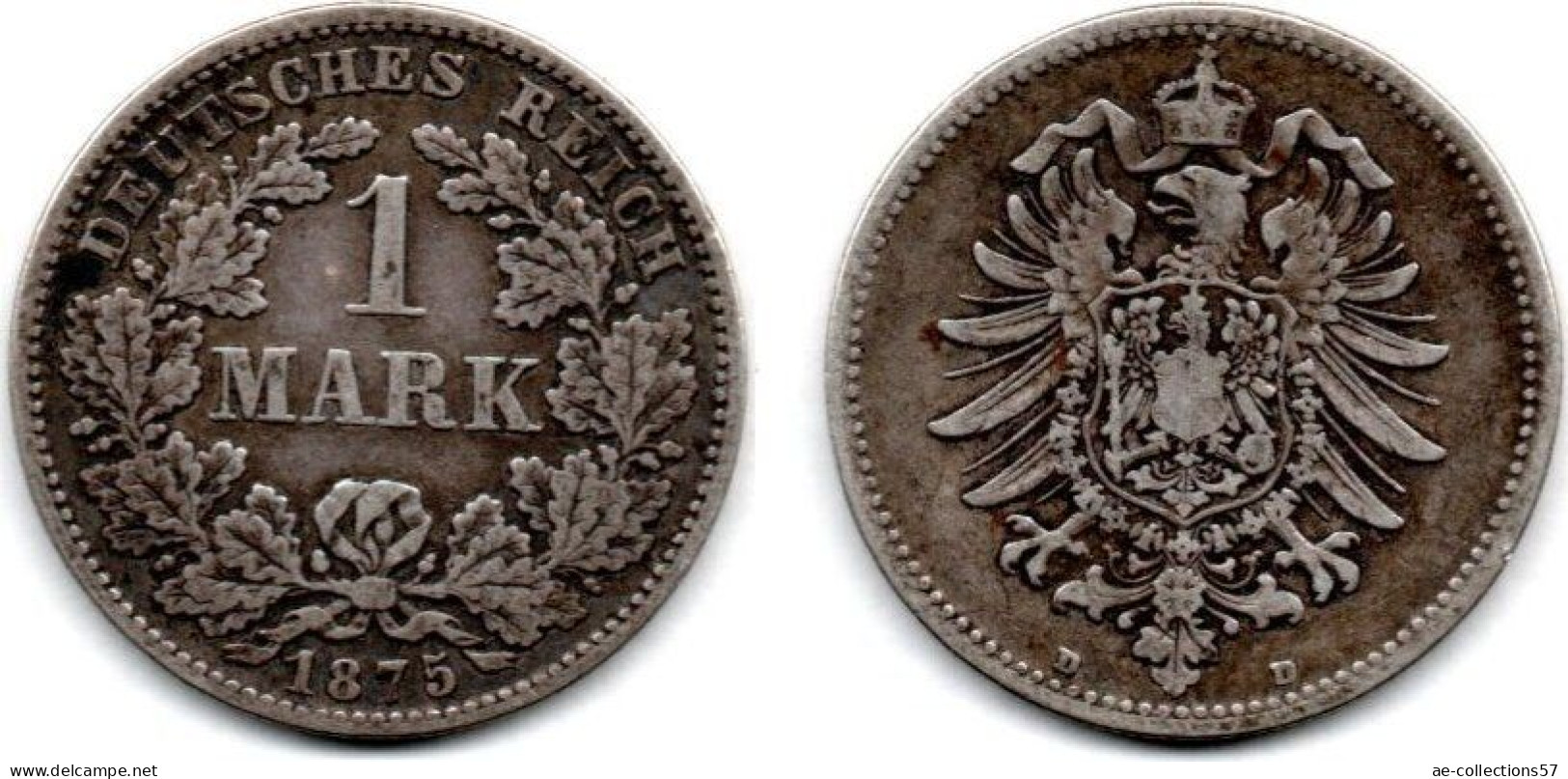 MA 23883 / Allemagne - Deutschland - Germany 1 Mark 1875 D TB+ - 1 Mark