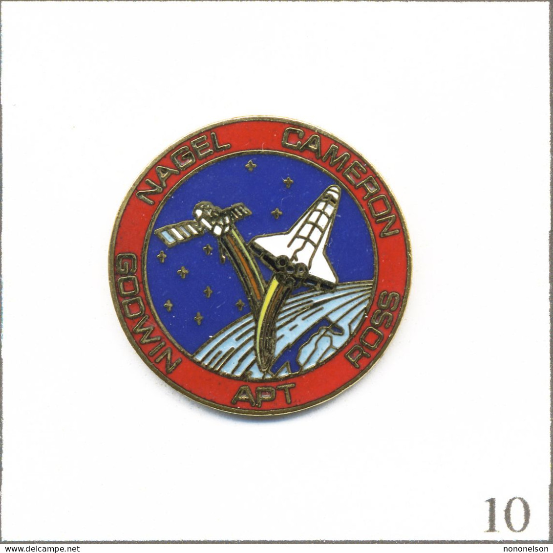 Pin's Espace - NASA / Mission Navette Discovery STS-37 (1991). Est. Nasa. EGF. T985-10 - Raumfahrt