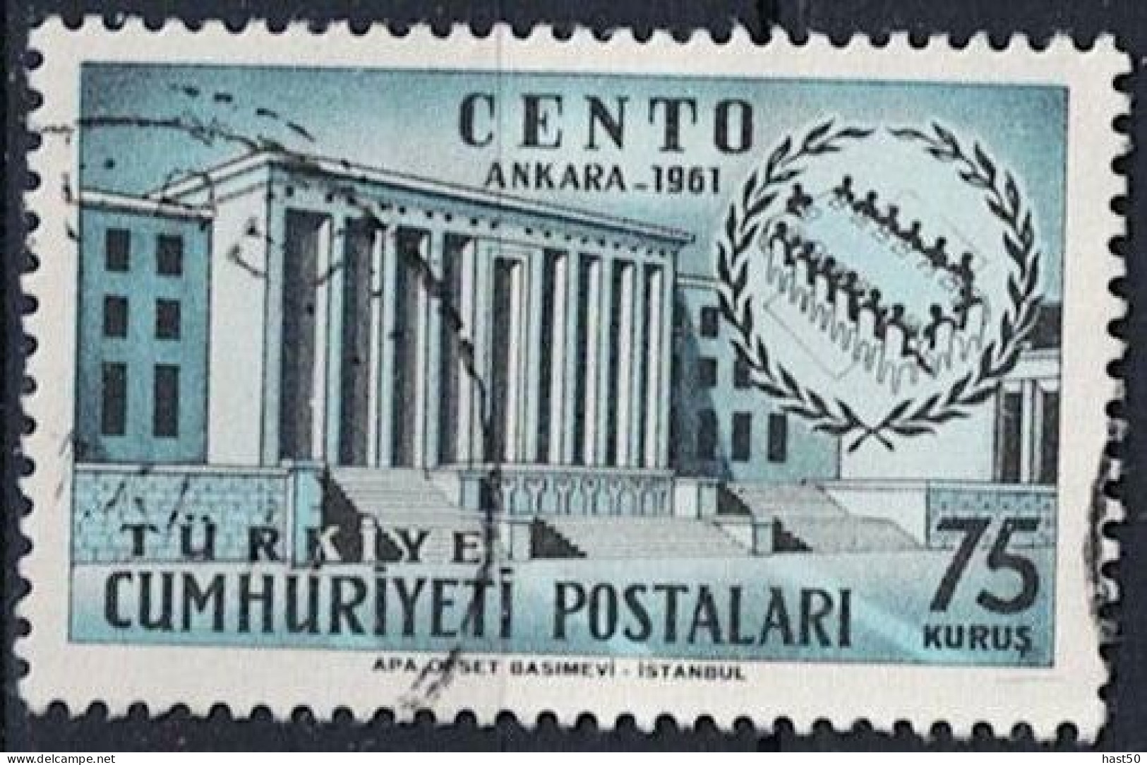 Türkei Turkey Turquie - 9. Sitzung Des CENTO-Ministerrates (MiNr: 1803) 1961 - Gest Used Obl - Gebraucht