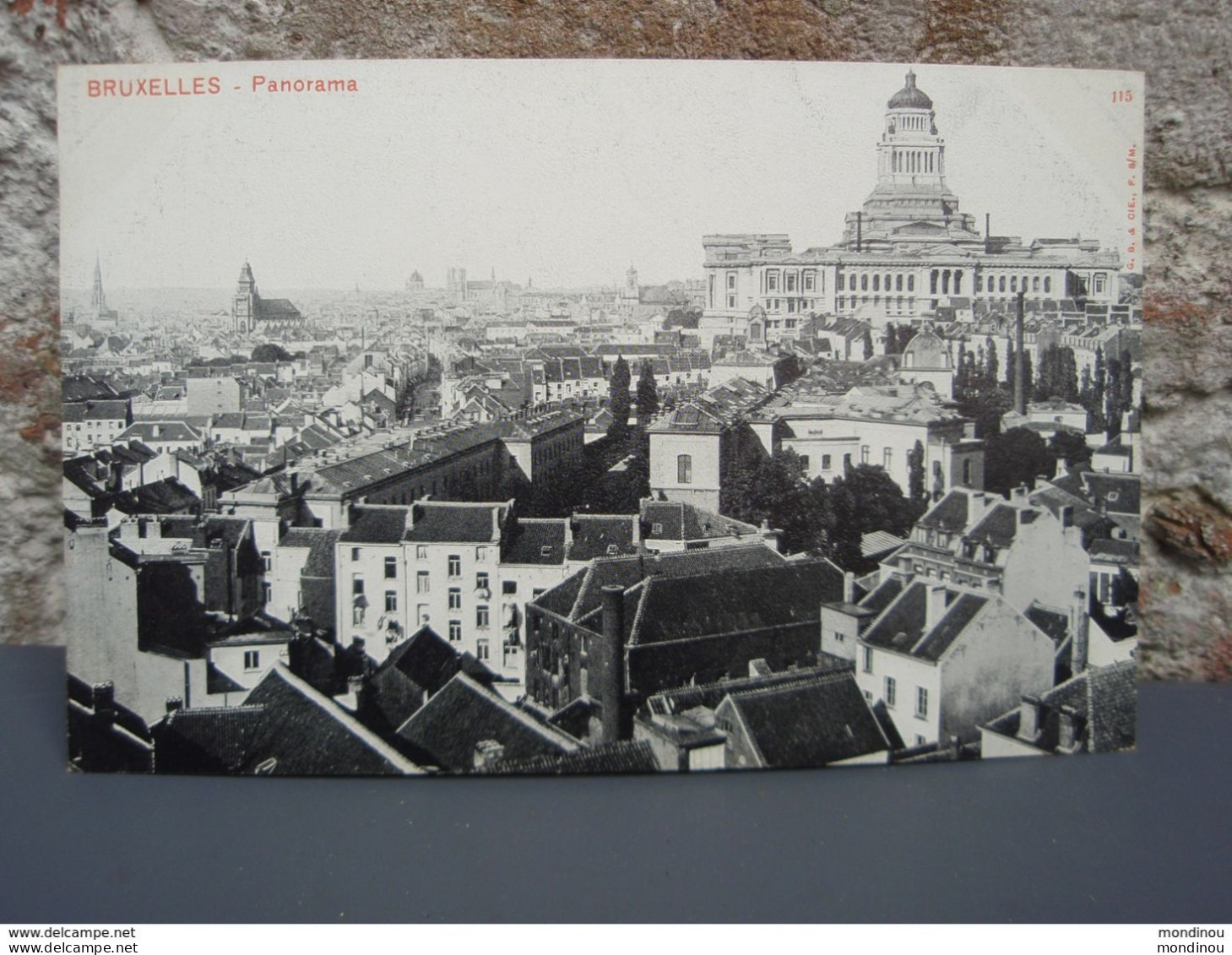 Cpa  BRUXELLES Panorama  , Carte Non écrite, Belle Carte. Précurseur - Personnages Célèbres