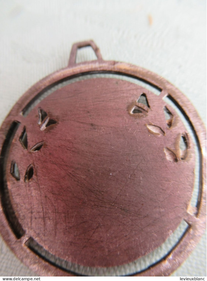 Petite Médaille / Accordéon MAX FRANCY /Bronze Brossé /avec Couronne  De Lauriers/ Seconde Moitié Du  XXème      PART332 - Sonstige & Ohne Zuordnung