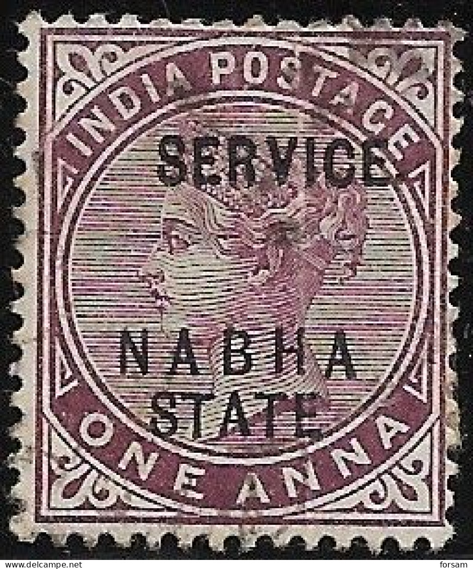 INDIA (NABHA)..1885/1892..Michel # 5...used. - Nabha