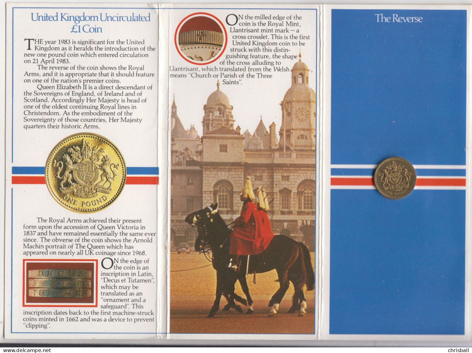 Great Britain UK £1 One Pound Coin 1983 - Uncirculated Housed In Original Folder - 1 Pound
