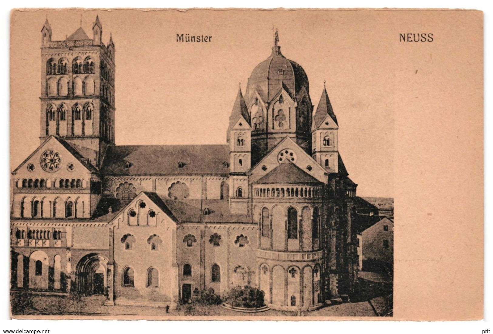 Neuss Münster Quirinus-Münster Basilica Of St. Quirinus 1910s Unused Real Photo Postcard - Neuss