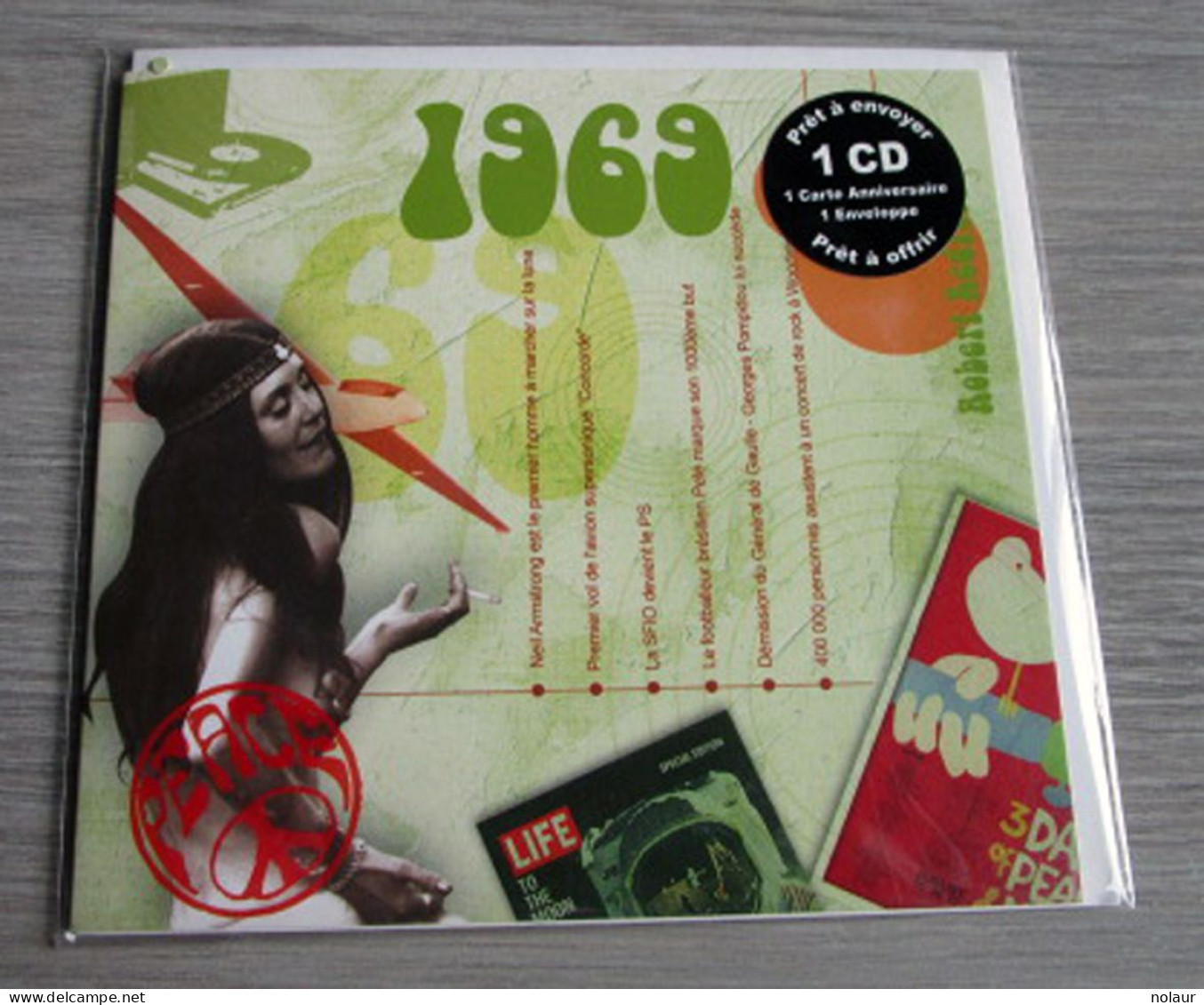 Hits De 1969 CD + Carte D'anniversaire Et  Enveloppe - Autres - Musique Anglaise