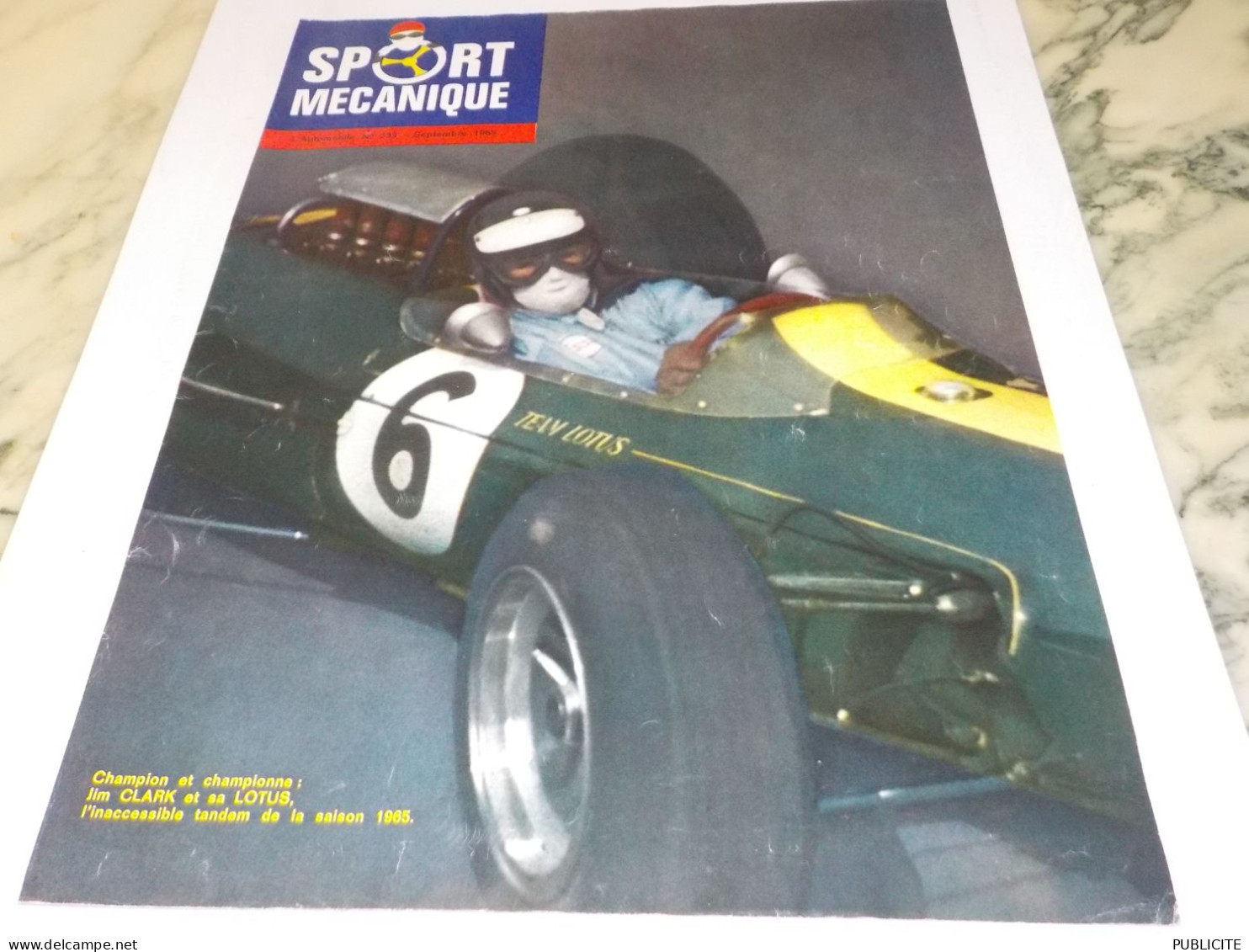 PHOTO JIM CLARK SUR LOTUS  1965 - Other & Unclassified