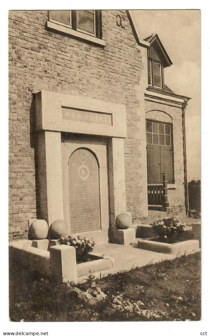 Gheluvelt  Geluveld  Zonnebeke Memorial The 2d Worcestershire Regiment - Zonnebeke