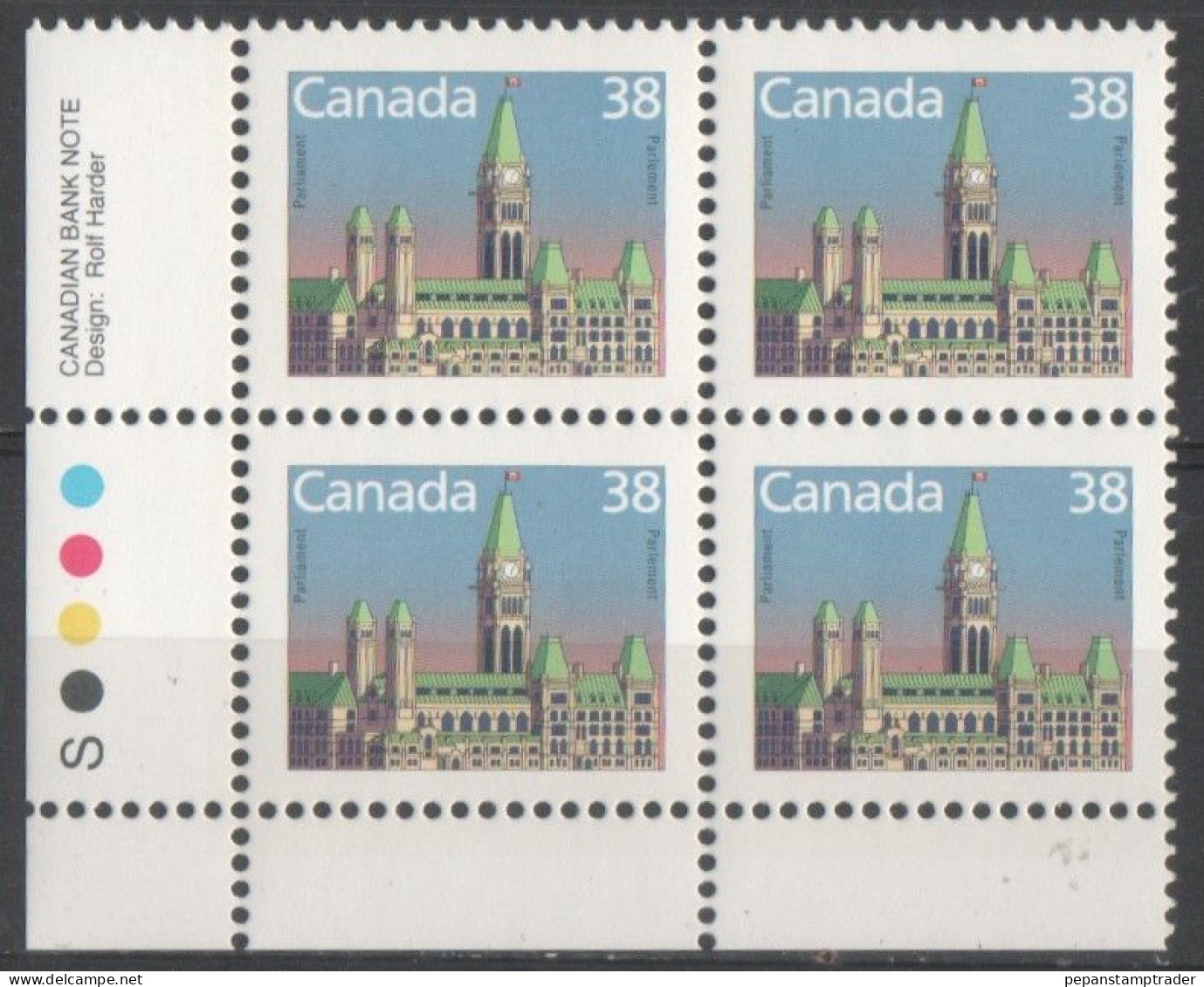 Canada - #1165 - MNH PB  Of 4 - Numeri Di Tavola E Bordi Di Foglio